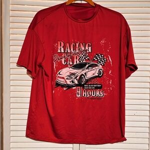 SHEIN Red Dawn of Victory Racing Car 1988 9 Hours T-shirt Size XS